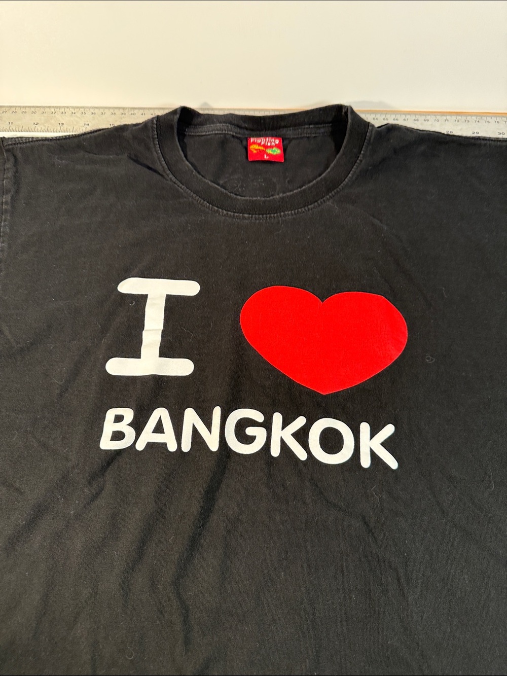 I ♥ Bangkok Graphic Tee - Black with Red & White Print